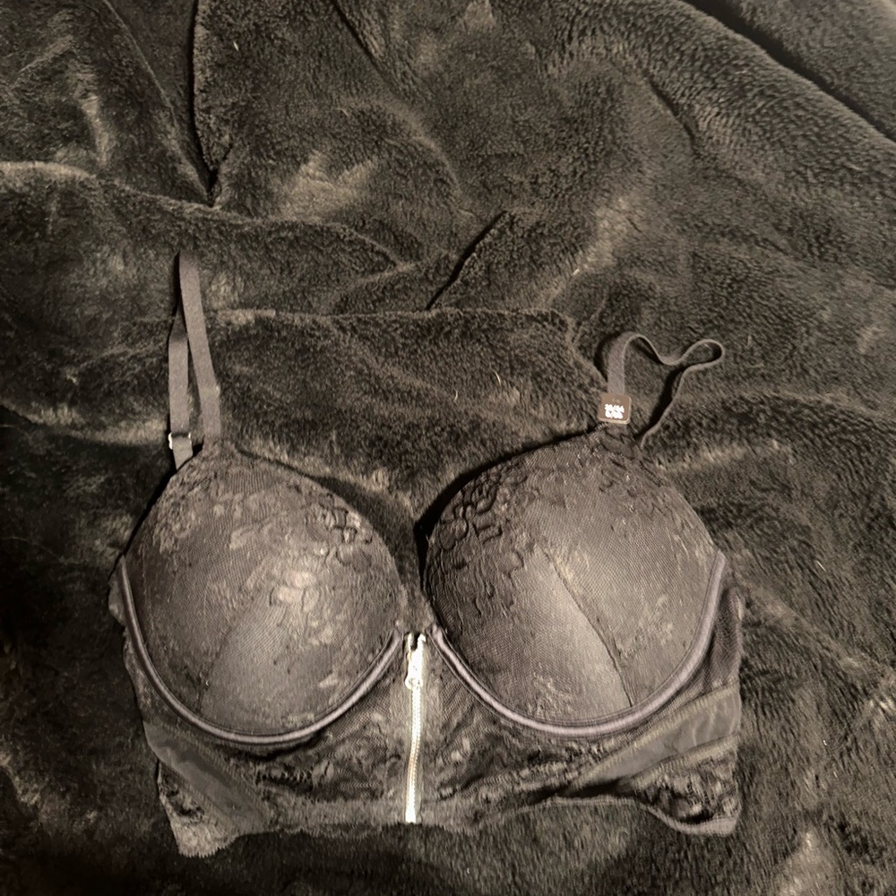 Elegant Black Lace Bra